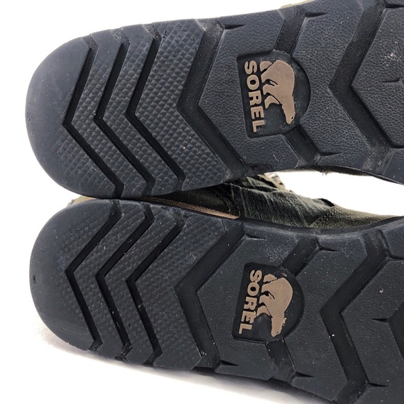 Sorel Major Carly Olive Leather Mid-Calf Moto Boots - Picture 10 of 12